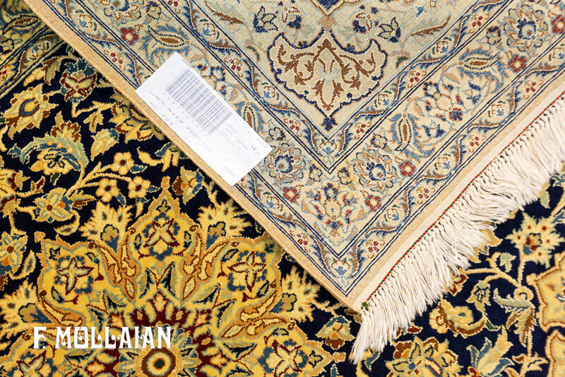 Small Antique Persian Nain Tudeshk Rug n°:89002165